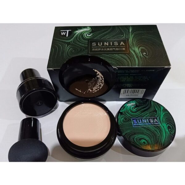 sunisa water light beauty cushion cc cream – lightweight, hydrating, and flawless coverage for a radiant complexion ( 20gm quantity ) - Image 2