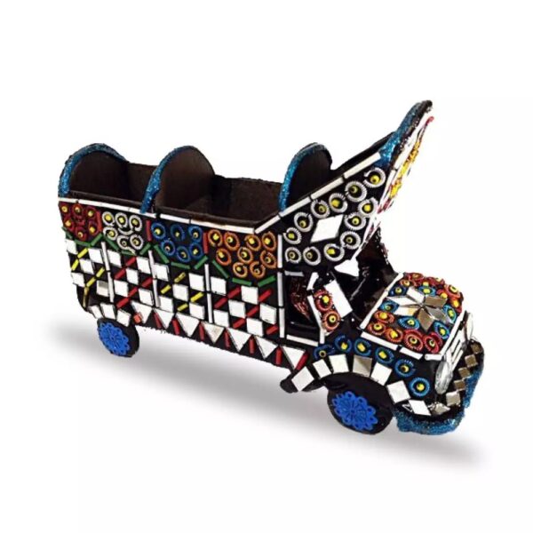 mini truck colorful model for home and office decor truck art decorative miniature glass work antique decoration items. - Image 5