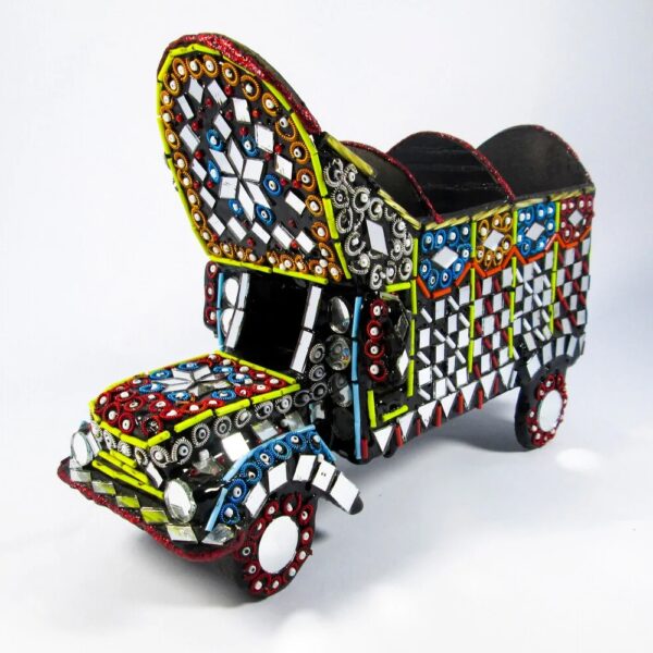 mini truck colorful model for home and office decor truck art decorative miniature glass work antique decoration items.