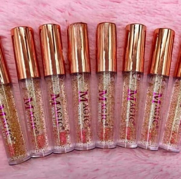 pack of 2 magic color changing lipgloss lip oil, liquid glossy finish (random color) - Image 2