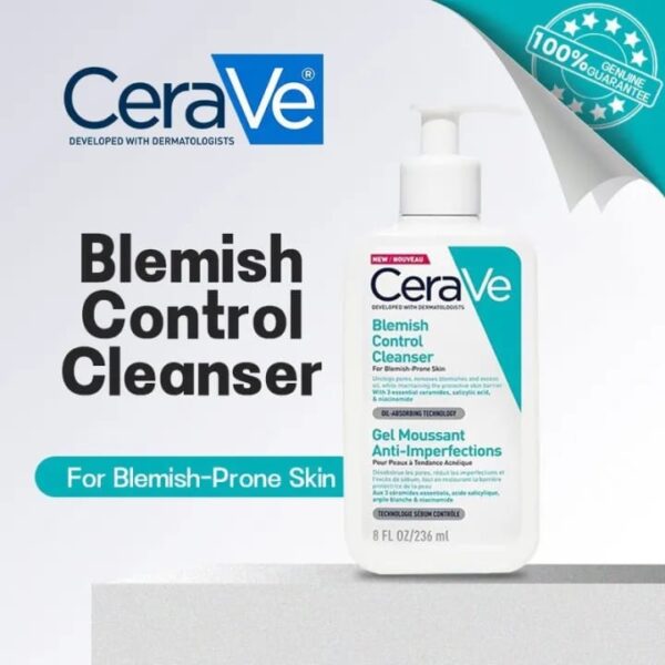 cerave blemish control face cleanser for blemish-prone skin with 2% salicylic acid & niacinamide for blemish-prone skin - Image 5