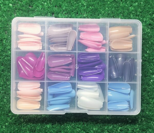 reusable fake nails with box – beautiful variety of colors | best fake nails for girls ( random color nails) - Image 9