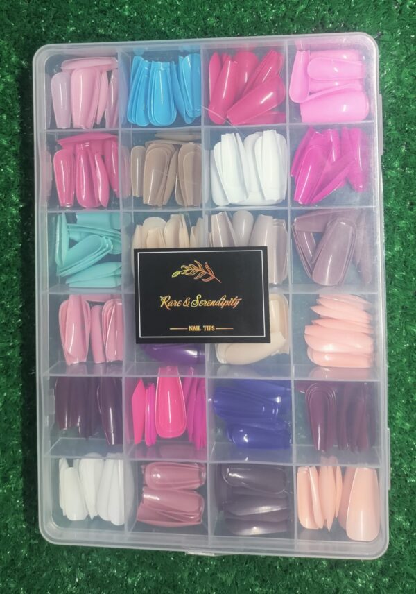 reusable fake nails with box – beautiful variety of colors | best fake nails for girls ( random color nails) - Image 6