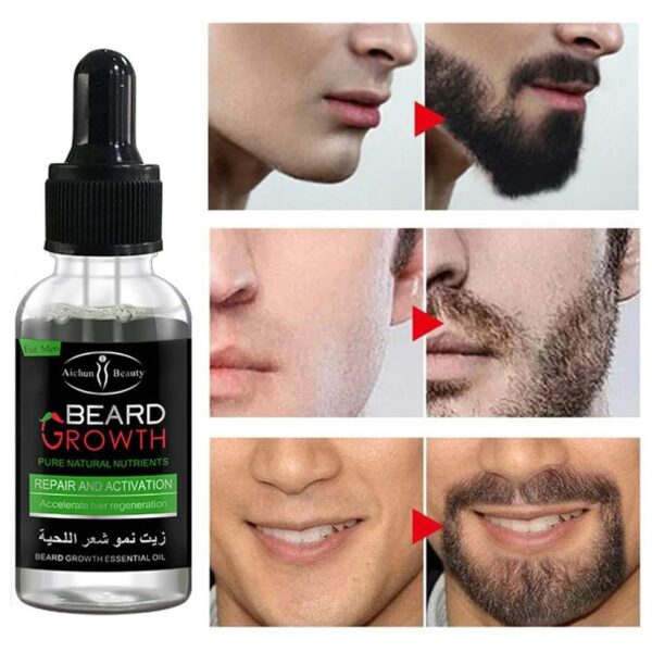 aichun beauty organic men beard growth oil concave naturals beard oil 35 ml - Image 2