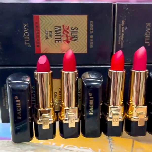 high pigment beautiful smooth lipstick , smooth texture, glossy finish with box (random color) - Image 2