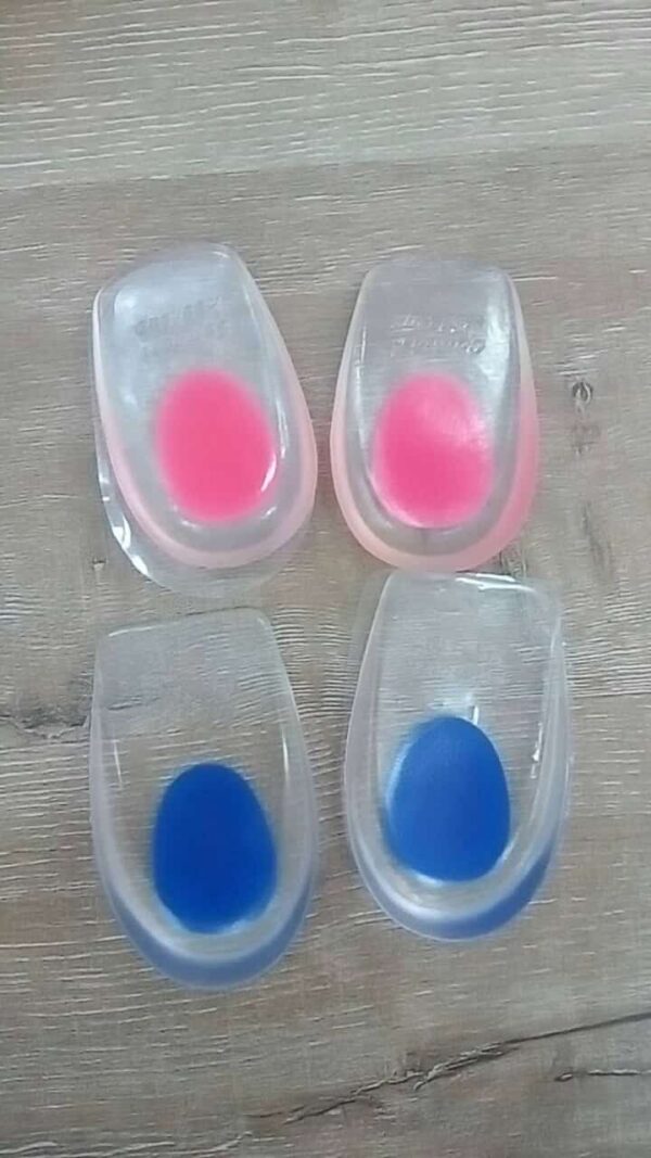 smart care heel pad heel pads plantar fasciitis inserts heel pain bone spurs transparent for men & women (random color) - Image 4
