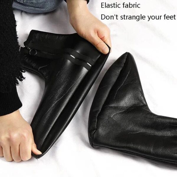 unisex winter warm leather thermal boat slipper indoor home soft non-slip socks men women breathable comfortable socks | unisex woolen thermal socks - Image 10