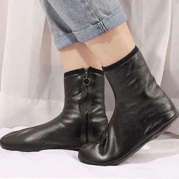 unisex winter warm leather thermal boat slipper indoor home soft non-slip socks men women breathable comfortable socks | unisex woolen thermal socks - Image 12