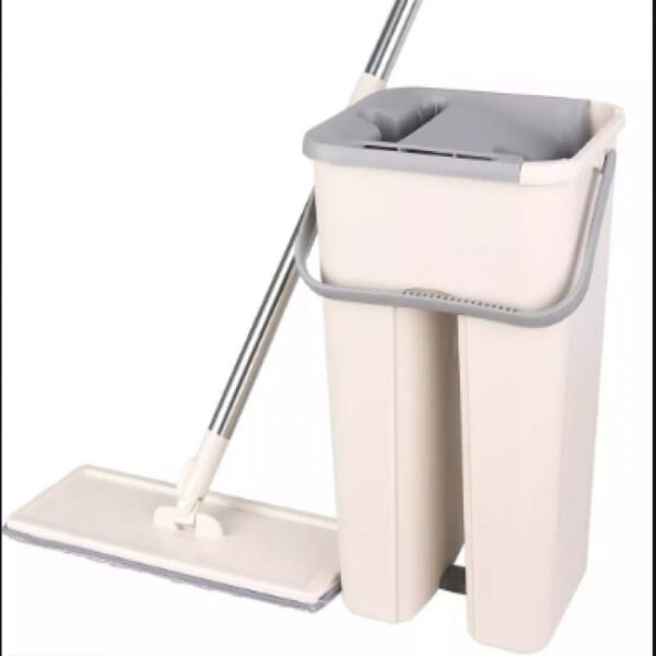 mop floor squeeze mop with bucket – hardwood & wood floor rotary scrubbing mop for easy household cleaning ( random color ) without box - Image 6