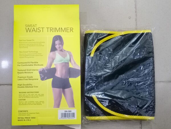 sn-360 smart care waist trainer sweat belt – premium neoprene compression belt for weight loss, tummy shaping & body modeling (free size adjustable, skin-friendly) - Image 7