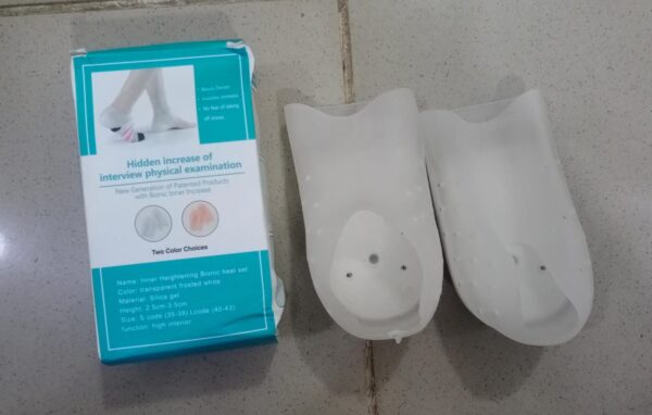 concealed footbed enhancers invisible height increase soft silicone heel insoles wearable heel cushion inserts - Image 8