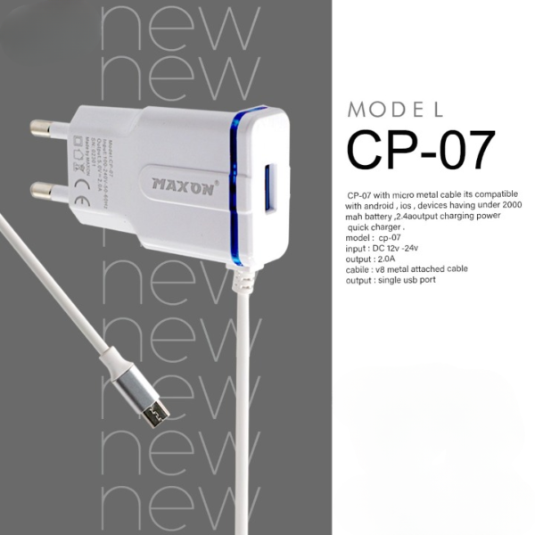 model cp-07  android charger / fast charging /quick charger / smart charger