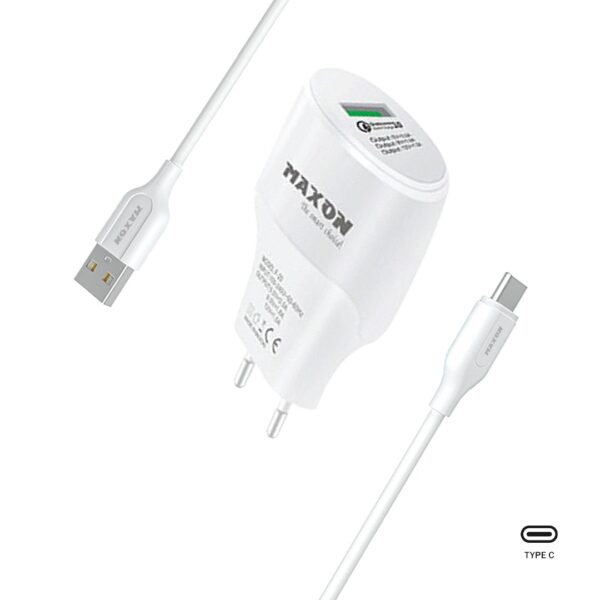 maxon f-20 type c mobile charger 3.0 quick charge- 1 usb port-18w fast charger - Image 2