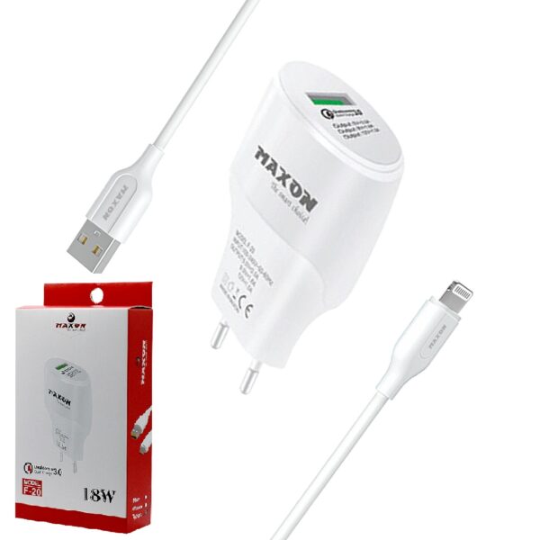 maxon f-20 iphone/ios mobile charger 3.0 quick charge- 1 usb port-18w fast charger