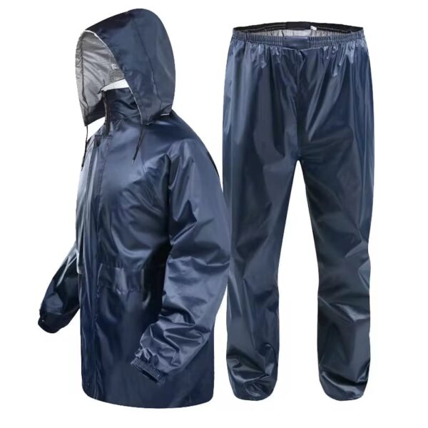 stylish beautiful rain coat jacket and trouser rain coats survival emergency heavy duty rain coat (random colors) - Image 2