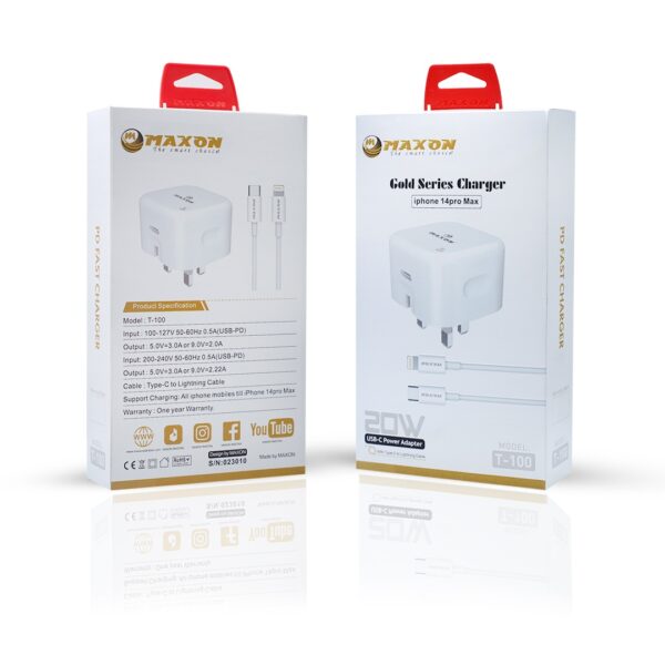 maxon  t-100 iphone 20w fast charger - Image 5