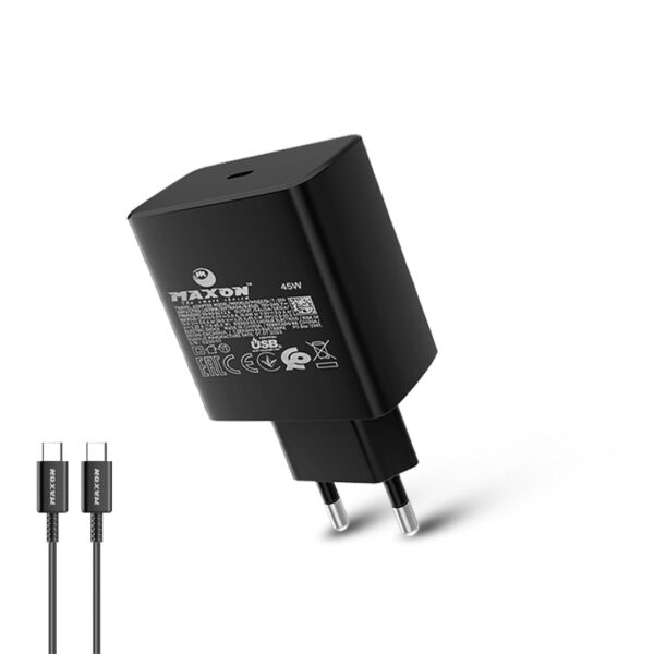 maxon  t-200 super fast 45w type c charger best for samsung mobiles,45w output,super fast charger,type c to c - Image 5