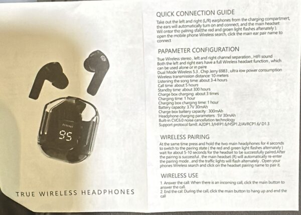 air31 earbuds wireless crystal transparent body | air 31 bluetooth ear bud - Image 2