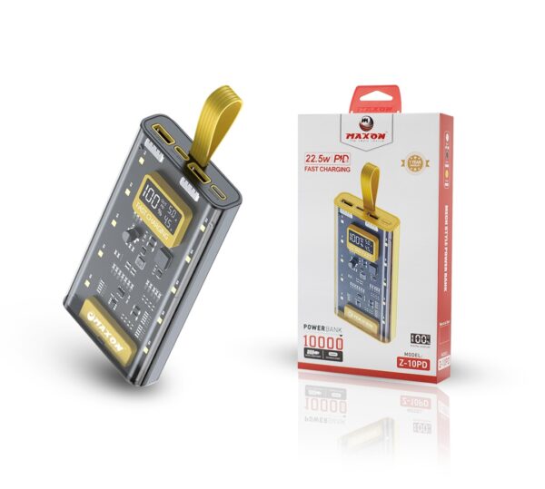 maxon z-10pd 10000mah 22.5w pd power bank (random color )