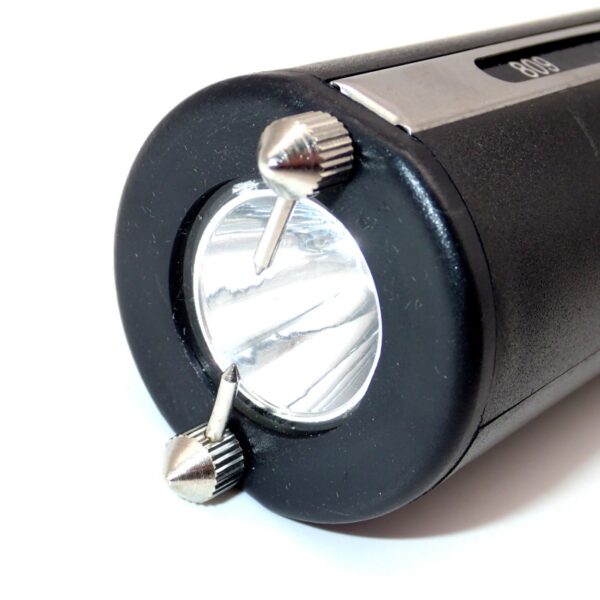 809 type taser with siren and torch high voltage stun gun for self defence self defense electrical flashlight shocker stun guns - Image 4