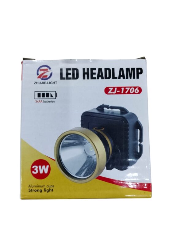 led head lamp with 90° degree lighting angle adjustment for fishing, hunting, camping, cycling, forearm equipment –  zj-1706 ( 3 watt ) - Image 2