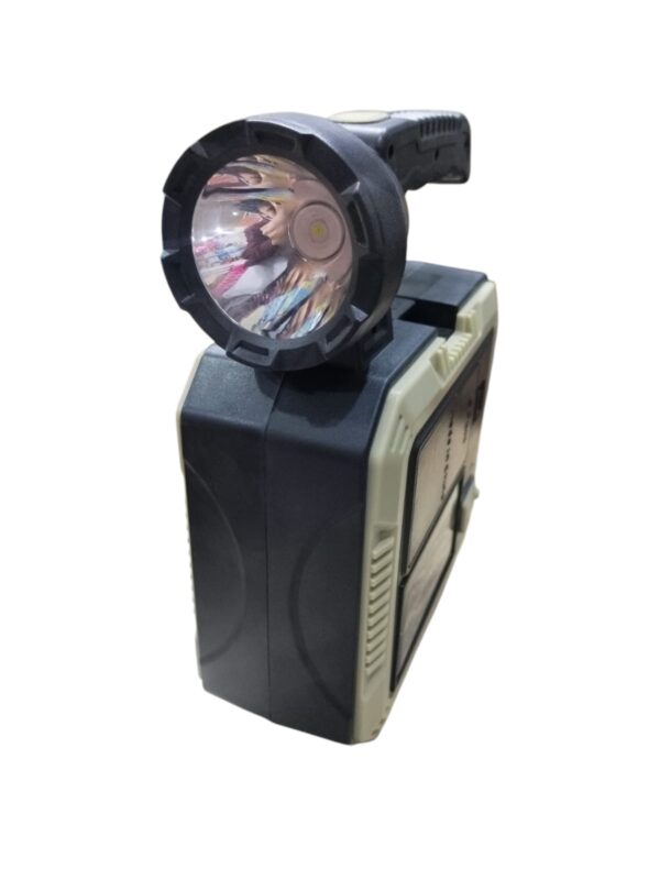 solar portable lamp 7739-l | rechargeable led light for outdoor & emergency use | built in tool-kit solar portable lamp - Image 3