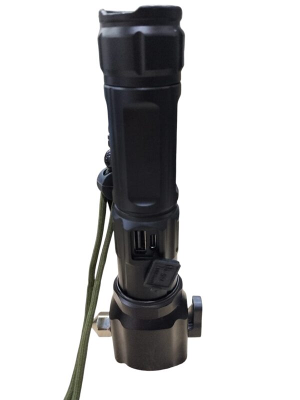 ruilang multifunctional rechargeable flashlight with power bank 8800mah 1km light range rl-2210 - Image 4