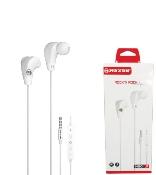 maxon m901 rock n rock handsfree high stereo,hd sound (left and right) (random color)