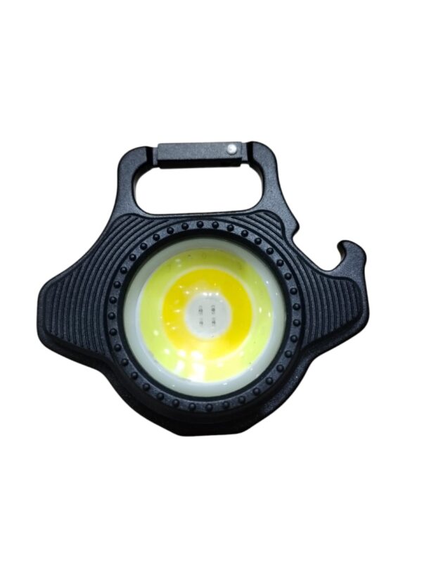 cob rechargeable keychain light with built-in battery, type-c charging, bottle opener, battery indicator, magnet & 6 lighting modes - Image 14