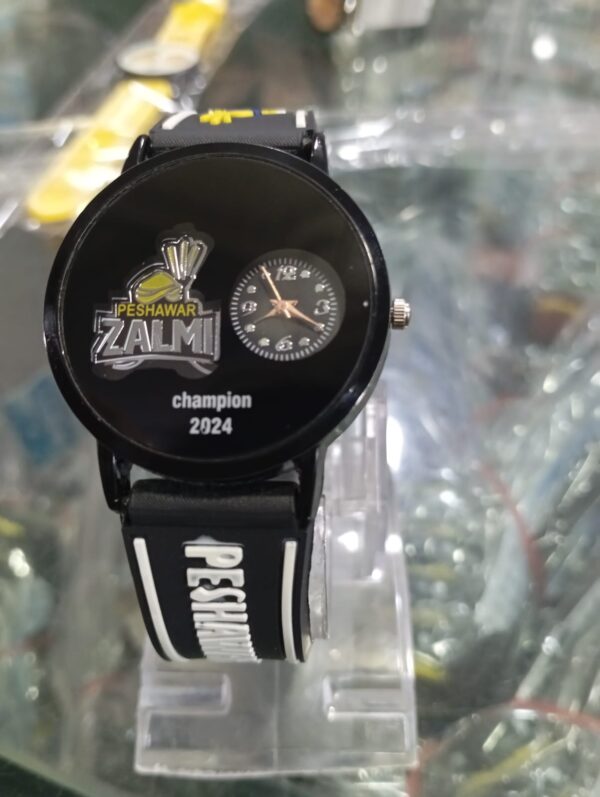 peshawar zalmi logo watch psl wrist watches for unisex men’s formal watch - Image 2