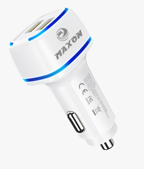 maxon g-04 led ios car charger 2usb post ios cable,best for traveling - Image 2