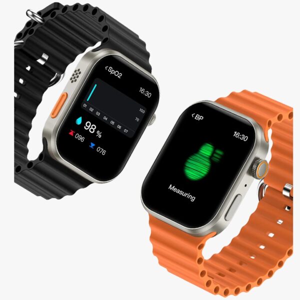 maxon m-01 2.01 infinite full hd display waterproof smart watch bluetooth calls 4 straps (random colors) - Image 19