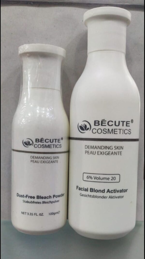 becute skin polish set - becute bleach powder &  facial blonde activator - Image 2