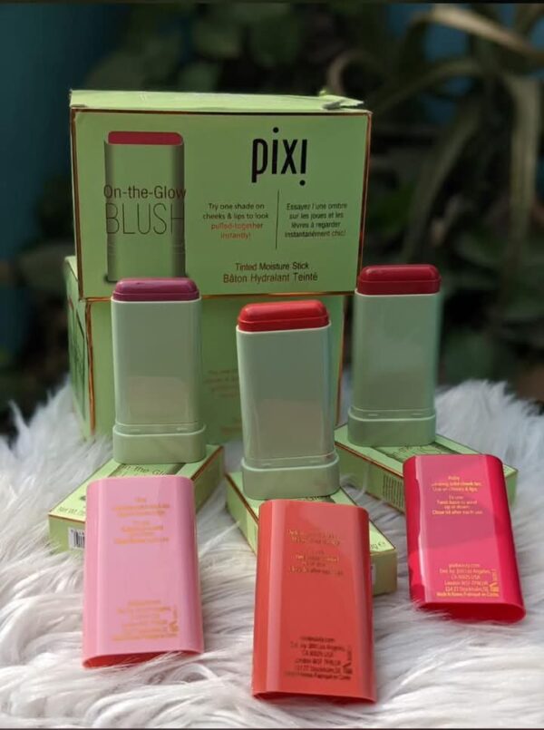 pixi on the glow blush on tinted for cheeks make up moisture stick long wearing make up blush 18g (random shades) - Image 2