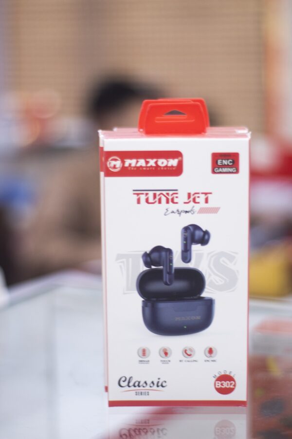 maxon b-302 tune jet earbuds noise cancellation (enc) touch sensor - Image 6