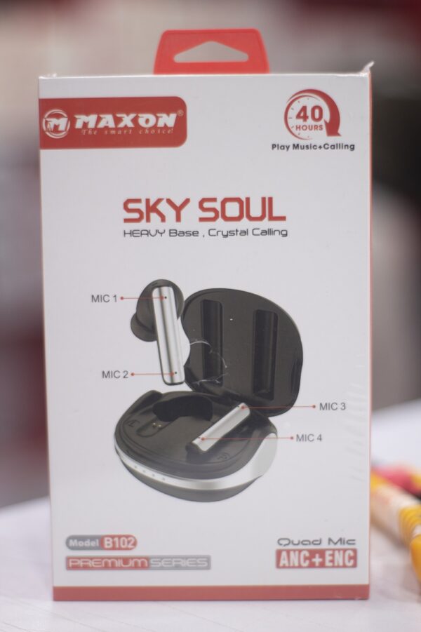 maxon b-102 sky soul earbuds active noise cancellation (anc) bt version: bt 5.3 - Image 4