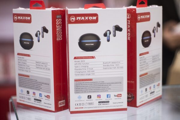maxon b-202 sound soul earbuds noise cancellation (enc) touch sensor / type c charging - Image 4
