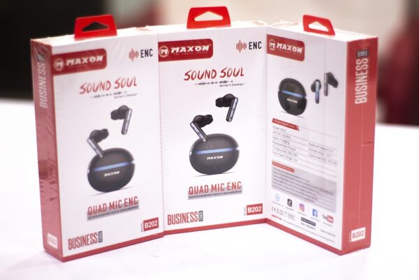 maxon b-202 sound soul earbuds noise cancellation (enc) touch sensor / type c charging - Image 5