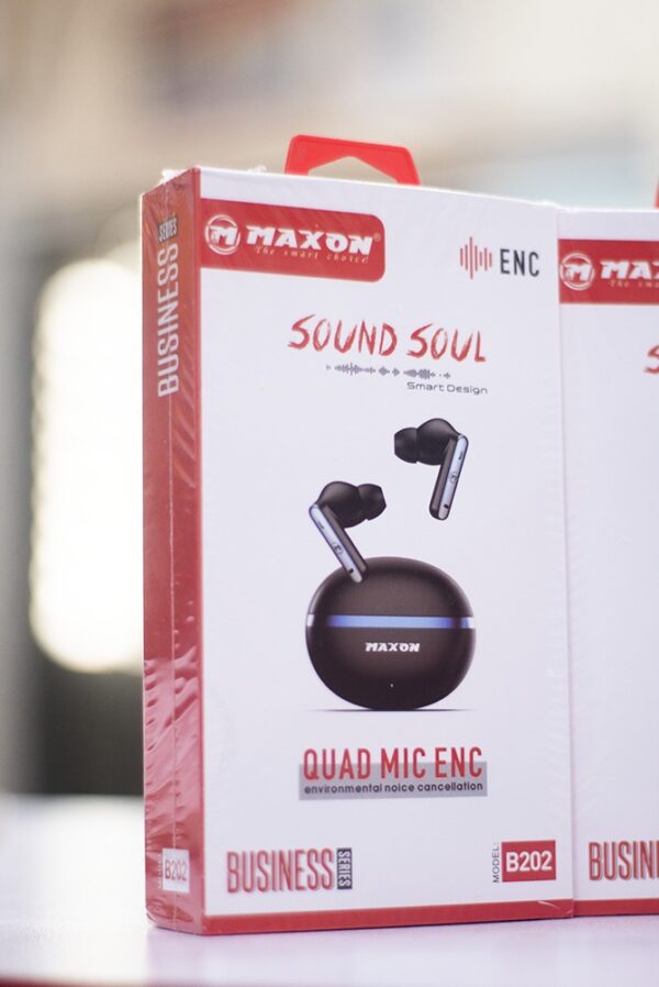 maxon b-202 sound soul earbuds noise cancellation (enc) touch sensor / type c charging - Image 3