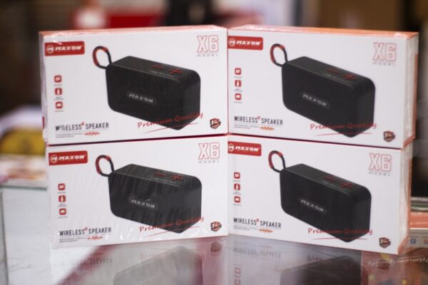 maxon x-6 bluetooth speaker crystal care sound,sd card option type c charging - Image 2