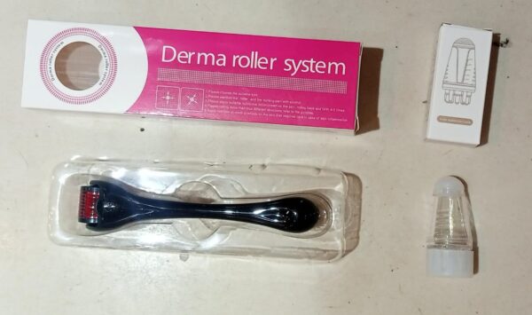 combo pack scalp root hair oil applicator | derma roller (0.5mm) (random color) - Image 2