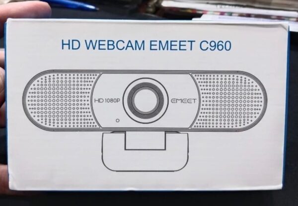 c960 emeet 1080p webcam with microphone, web camera, 2 mics streaming webcam with privacy cover, 90°view computer camera, plug & play usb webcam for calls/ conference - Image 4
