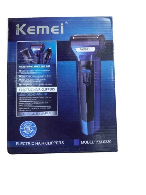3 in 1 km-6330 kemei rechargeable shaving machine multifunctional hair clippers beard styling - Image 2