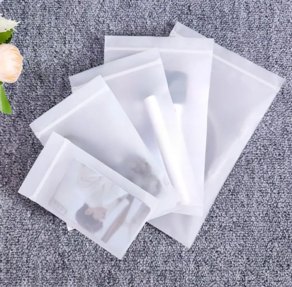 high quality zip frosted lock poly bags cpe slider packaging matte zipper clothes bags custom packaging bags for clothing