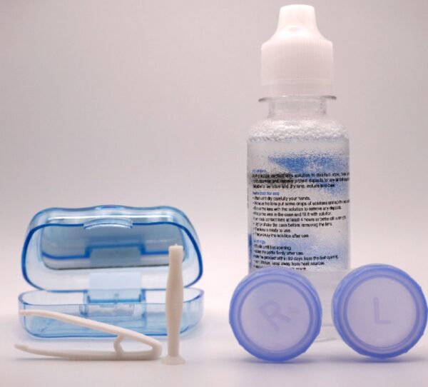 3-tone lens with container solution & travel kit – complete contact lens care set - Image 5