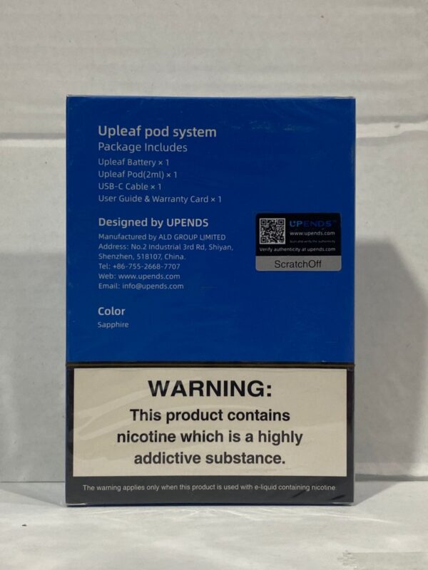 upends upleaf pod kit | e-cigarette starter kit, unique airflow design, type c cable, magnetic connection of smok e-cigarette ( random color ) - Image 10