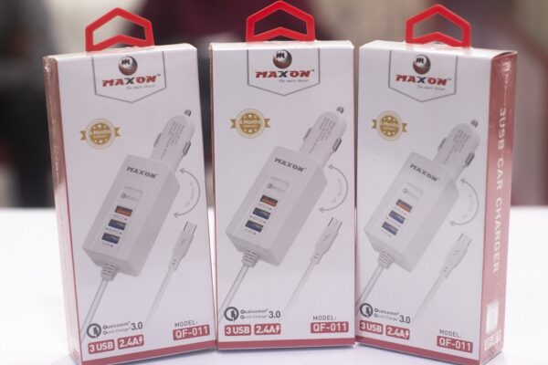 maxon qf-011 qc3.0 fast car charger fast charging/  moveabale charging holder 180-degree adjustable - Image 4