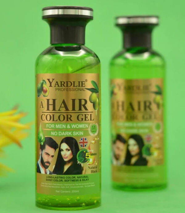 yardlie professional natural black hair gel mixing paste natural black 400ml