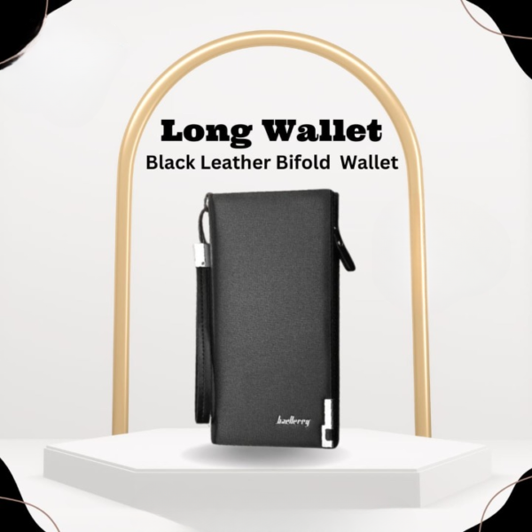 new men wallets pu leather business long zipper large capacity quality male purse with card holder multi-function wallet for men ( random color ) - Image 15