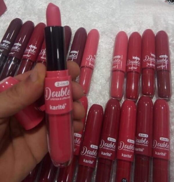 2 in1 double-headed moisturizing waterproof lipstick pen semi-matte moisturizing lipgloss - Image 3